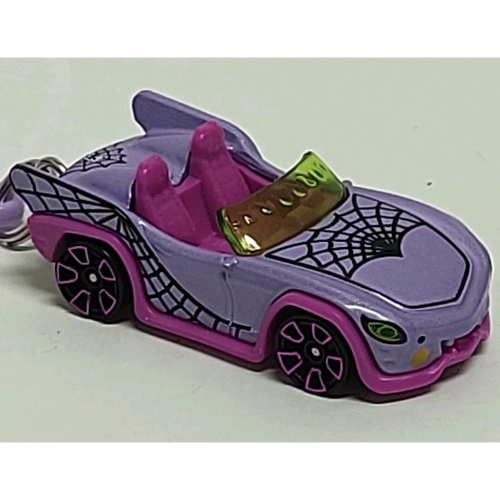 Hot Wheels Monster High Ghoul Mobile Diecast 1:64 Custom Keychain